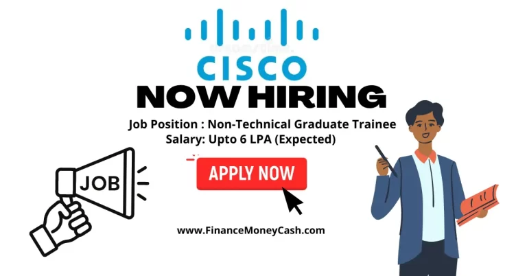 Cisco is hiring for Non-Technical Trainee
